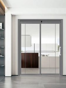 cửa trượt quay 2 chiều ẩn bản lề