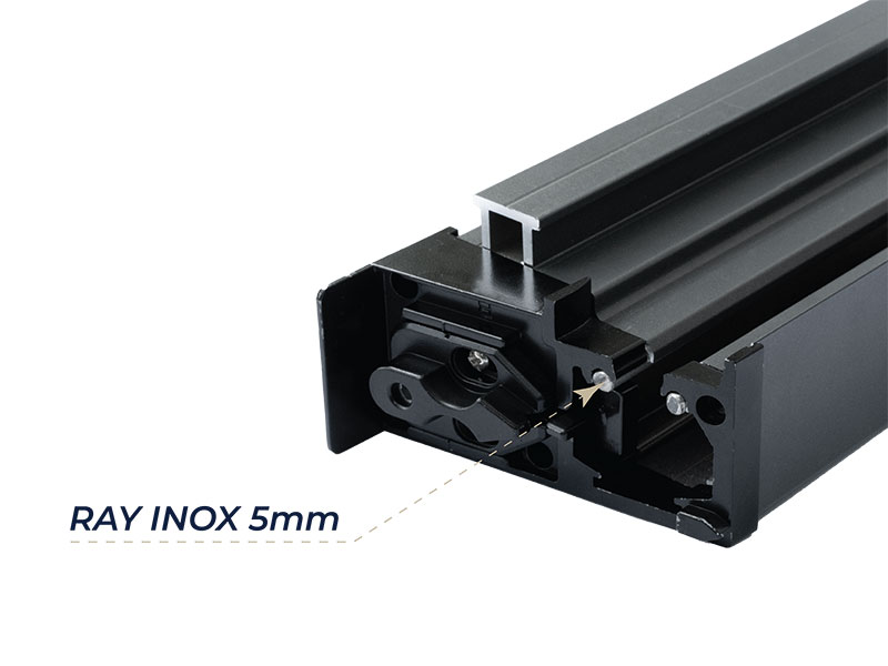 ray inox trượt quay 1 chiều kogen