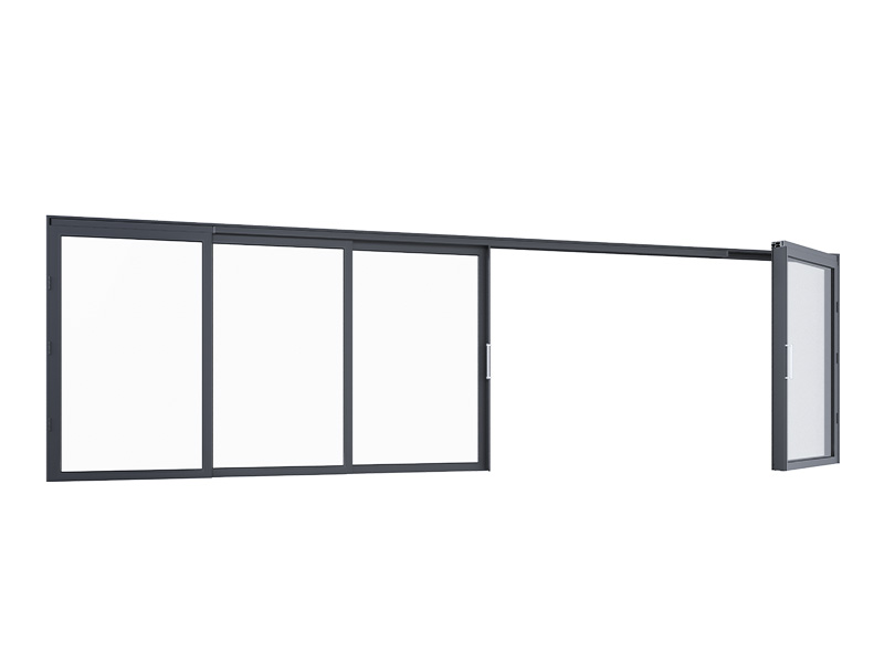 cửa trượt quay kogen 3 ray