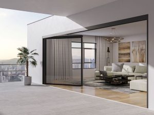 cửa trượt quay 3 ray kogen