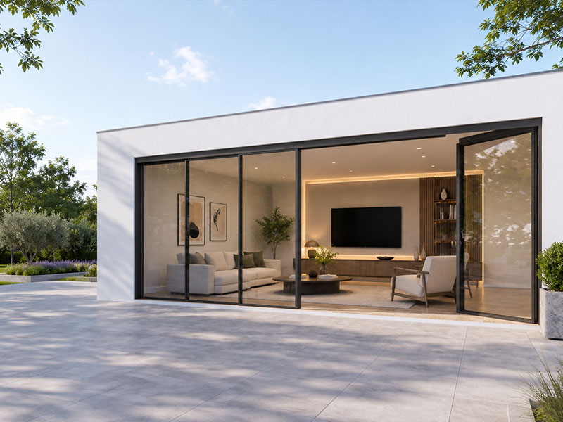 cửa trượt quay 3 ray slim kogen